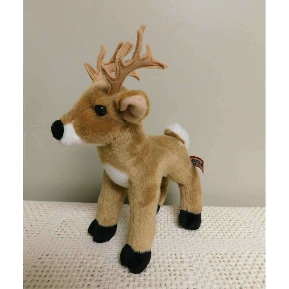 Douglas Cuddle Brown White 8" Plush Stuffed‎ Animal Toy